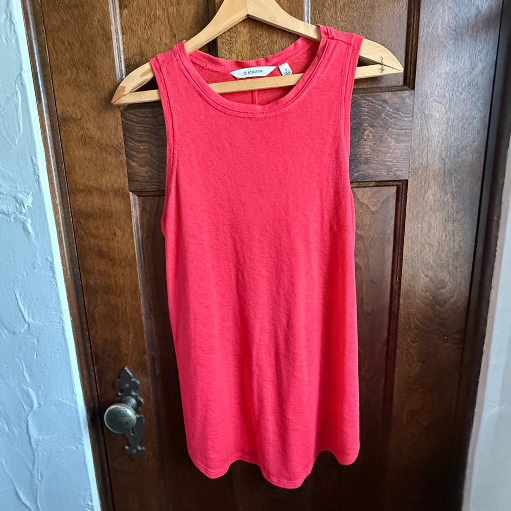Athleta Pink Loose Fitting Tank | Medium | Excellent Condition